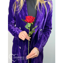 Rød fløjlsrose 50 cm