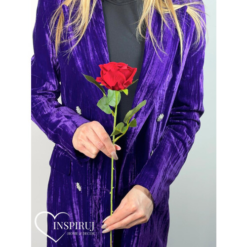 Rød fløjlsrose 50 cm