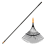 FISKARS ONECLICK Lehtiharavan pää 42 cm + varsi 161 cm 1