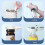 (Blue) Ergonomic Beer Bottle Opener Easy to Cleans Bottle Opening Tool Plastic Texture Suitable for Various Bottles Use  White 5