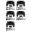 5X Parte di Riparazione per PS5 BDM-010 Custodia Controller Shell Custodia Controller di Gioco con Pulsanti Nero 1