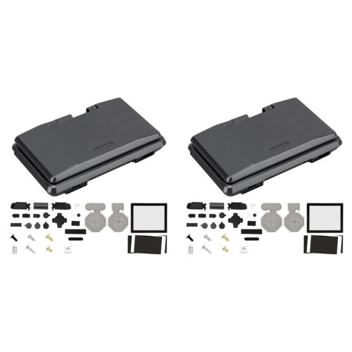 2 Set Replacement for   NDS Game Console Full Set Shell Cover with Buttons Protective Case Accessories A