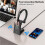 2X Cuffia Wireless, Cuffia  con Microfono Antirumore, Cuffia Wireless con Dongle USB per Casa e Ufficio 4