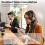 2X Cuffia Wireless, Cuffia  con Microfono Antirumore, Cuffia Wireless con Dongle USB per Casa e Ufficio 5