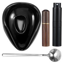 (Black) Coffee Scale Dish Coffee Weighing Tray Kitchen Appliances Accessary Coffee Weighing Tool Great for Coffee Enthusiasts White