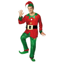 Julemandens hjælper-nissekostume til voksne L/XL