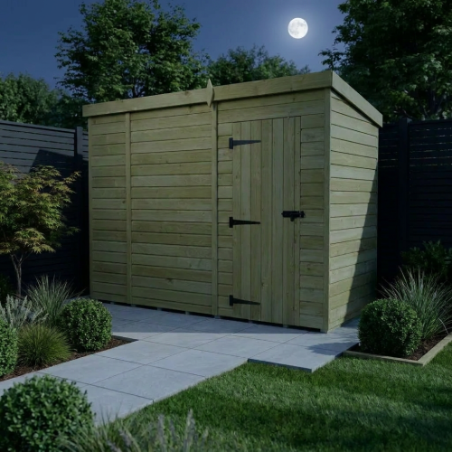 9 x 4 Pent Shed Tanalised (Single Door, No Windows) 2