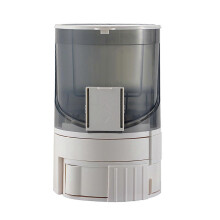 (Gray) Pet Automatic Feeder Water Dispenser Food Container Large Capacity Dog Feeding Bowl Water Dispenser for Small Cats Dogs Red