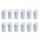 Plastic Empty Medicine Bottles Pill Tablet Container Holder 12pcs White 1