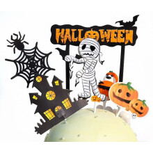 HALLOWEEN ZOMBIE kagetopper sæt med 5