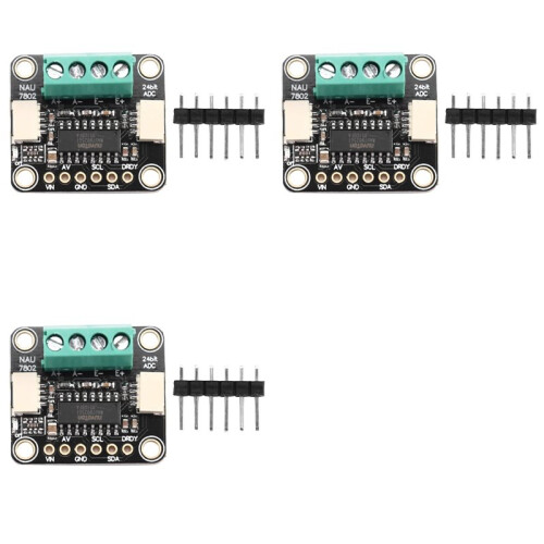 3X 4538 NAU7802 24-Bit ADC Module High Precision STEMMA Qwiic for Advanced Electronics Projects