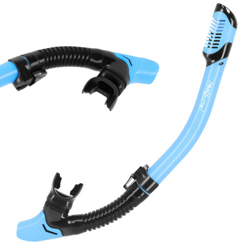 Snorkel med ventil - blå