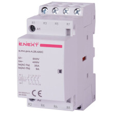 E.NEXT p005224 Modulær kontaktor PRO 4P 25A 4NC 230V AC