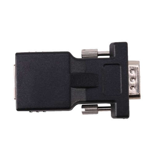 4X VGA Extensor Macho A Lan Cat5 Cat6 Rj45 Adaptador de Cable de Red 1