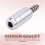 2X Replacement Helicopter Headset Plug Adapter U-174/U Assemble Type for  David Clark Helicopter Headset Silver 8