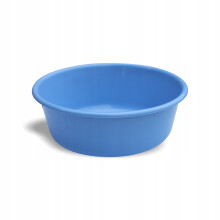 Rund plastikskål 6 l lyseblå