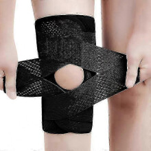 (XL, black) Knee Support Pads with Stabilizers for Pain Relief and Recovery
