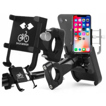ALUMINIUM STYRHOLDER TIL CYKEL, MOTORCYKEL, ATV, TELEFON