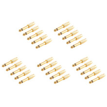 25x Gold Plated 6.35mm 1/4 Inch Male Mono Plug to RCA Female 6.5mm Jack Stereo Adapter Connector Plug TS Converter Mixer