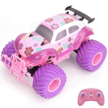 (1 Battery) Cute Pink Purple RC Car for Girls - 2.4GHz Rechargeable Remote Control Climbing Vehicle