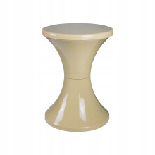Plastik timeglasskammel poleret produkt beige ny