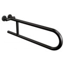 Fast halvcirkelformet håndtag 60 cm sort