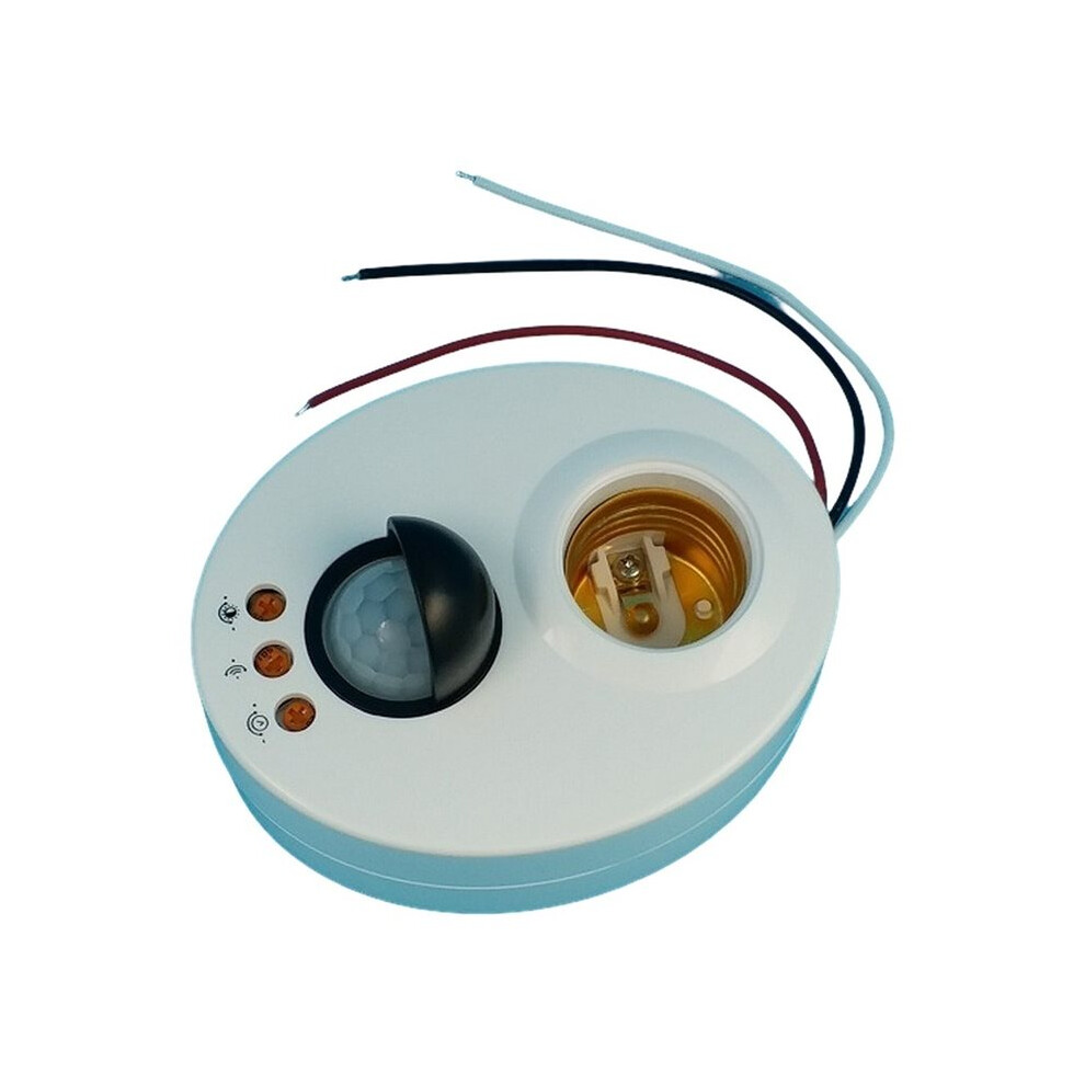 E27 Infrared Led Holder Pir Motion Sensor Adjustable Delay Base Holder Light 6032331167712