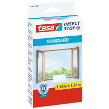 TESA Zanzariera Standard per finestre - 1,10 m x 1,3 m - Bianco
