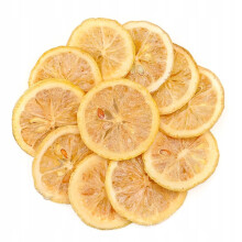Frysetørrede citronskiver - juletørret frugt - 50g