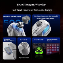 MEMO MB07 Mobile Game Joystick Controller Built-in 400mAh Battery BT5.3 Gamepad for IOS Android System with RGB Lighting