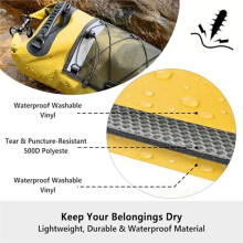 20L Waterproof Dry Bag Backpack for Kayaking, Hiking, Camping, Boating, Beach and Swimming Yellow