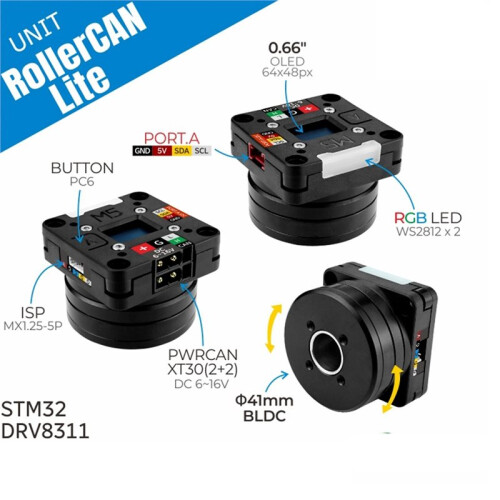 M5 RollerCAN Lite Unit Without Slip Ring (STM32) Brushless  Motor Control 2