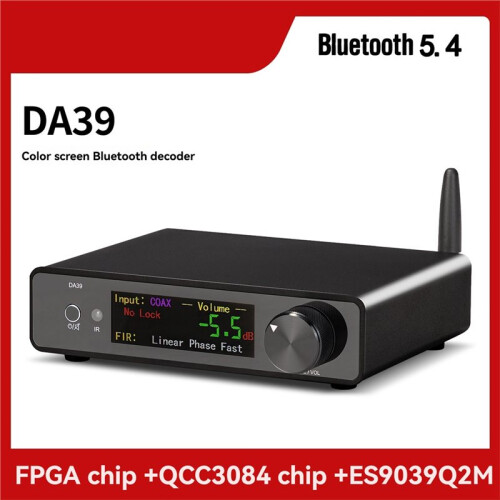 DA39  DAC Decoder FPGA+QCC3084+ES9039Q2M HiFi Audio Receiver SBC/AAC/APTX/APTX-LL/LDAC 1