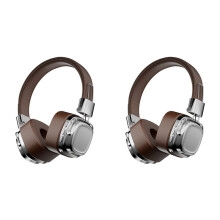 2X Retro Classic over Ear Headsets Studio Stereo Bluetooth5.3 Wireless Headphones Touch Control Type C Earphones,A