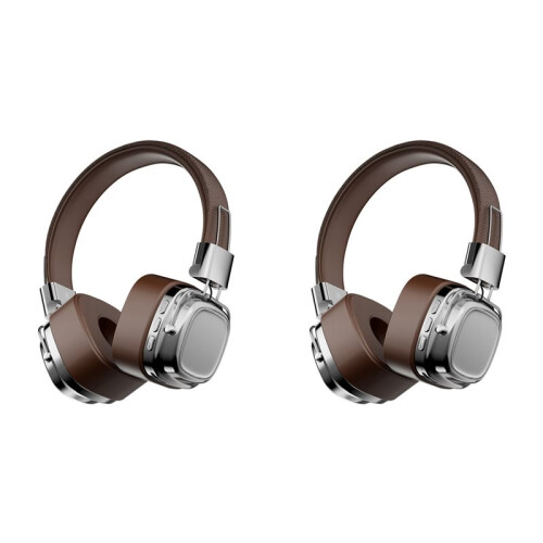 2X Cuffie Over-Ear Classiche Retrò da Studio Cuffie Wireless Bluetooth5.3 Stereo Touch Control Auricolari di Tipo C,A