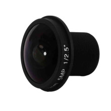 HD Fisheye CCTV-Objektiv 5MP 1,8 Mm M12X0,5-FäSte 1/2,5 F2,0 180 Grader för VideoöVervakningskamera CCTV-Objektiv