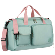 PTN 23032-8281 Grøn-Pink Rejsetaske