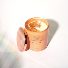 CRYSTALLOVE Sojalys med Calcite Mango Oud 400g - Limited Edition
