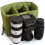 2X Waterproof Insert Padded Partition Camera Bag Lens Case for Dslr Slr Camera 5