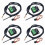 4X DS18B20 Temperature Sensor Module Kit Waterproof 100CM Digital Sensor Cable Probe Terminal Adapter for 1
