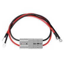 2Pcs Electric Forklift Charging Plug Cable with O Ring Battery Connect Quick Connector 50A 8Awg Connector