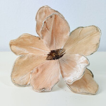 Blomster til juletræet - Champagne magnolia på en top H 27 cm Fi 22 cm
