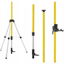 Lamigo KR37 teleskopstang med 1/4" og 5/8" gevind og metrisk skala