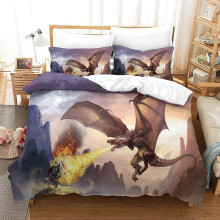 (Double200x200cm) DragonD Bedding Duvet Cover Parts Microfiber Duvet Cover with Zipper for Kids Teens Adults BeddingKing 135*200 CM
