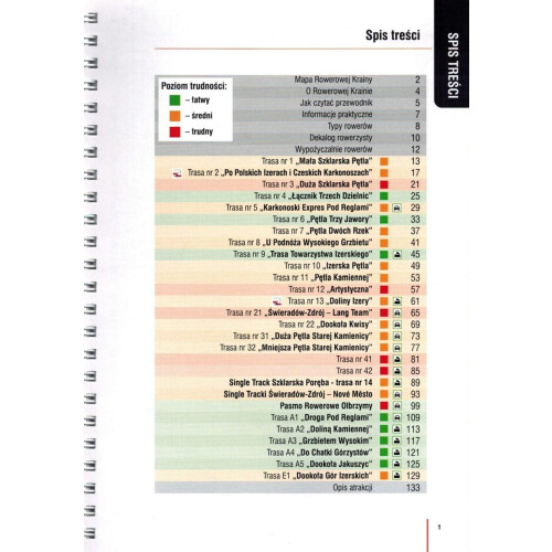 Karkonosze, Jizera-bjergene og -forbjergene. Cykelguide. 2024-udgave. Libra