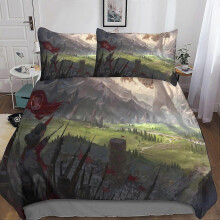 (King220x240cm) Le Chat Duvet Cover Sets,Microfiber Le Chats Bedding Set with Duvet Covers and Pillowcase,for Adults and Kids Bed King 135*200 CM