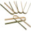 Pacote de 480  Pinças de Bambu, Pinças Descartáveis de 4 Polegadas, -Utensílios de Bambu Descartáveis Ecológicos Pinças de Torrar 4