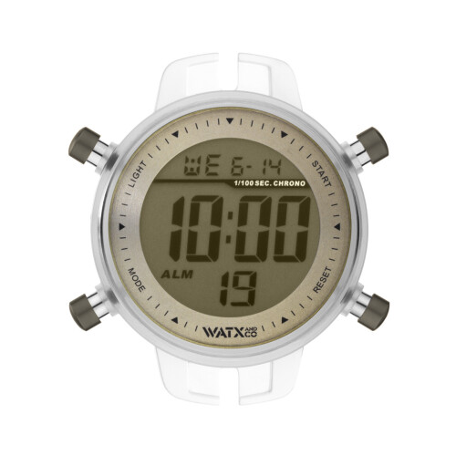 WATXANDCO RWA1075 -rannekello. Laatikko, harmaa. Unisex.