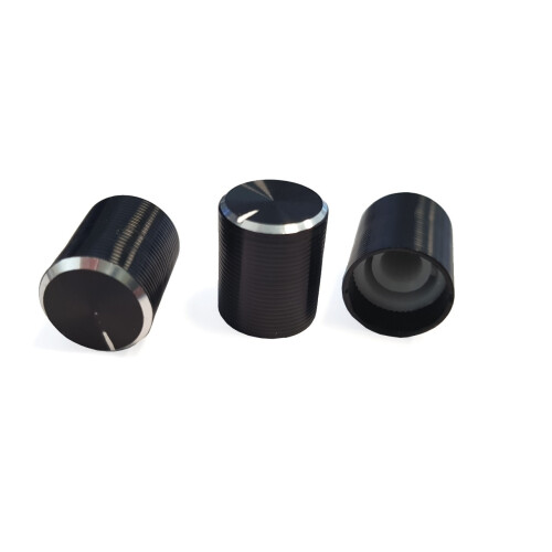 POTENTIOMETERKNOP 14MM SORT