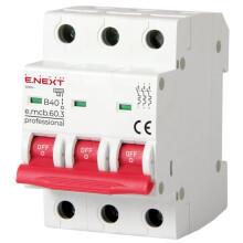 E.NEXT p041030 Sikring til afbryder PRO 3P B 40A 6kA 230/400V AC